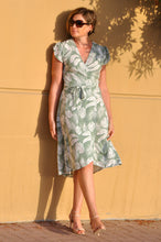 Load image into Gallery viewer, Paris wrap Dress - Green Leaf
