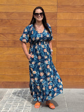 Load image into Gallery viewer, Marina Smocked Dress - Navy Bliss
