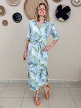 Load image into Gallery viewer, Alexandria Shirt Dress - Dreamy Palms
