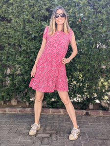 Adelaide Dress - Pink Dots