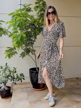 Load image into Gallery viewer, Chelsea Wrap Dress - Animal Print
