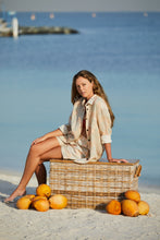 Load image into Gallery viewer, Sea Breeze Oversized Linen Shirt
