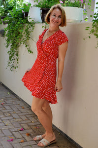 Sydney Wrap Dress - Scarlet Kiss